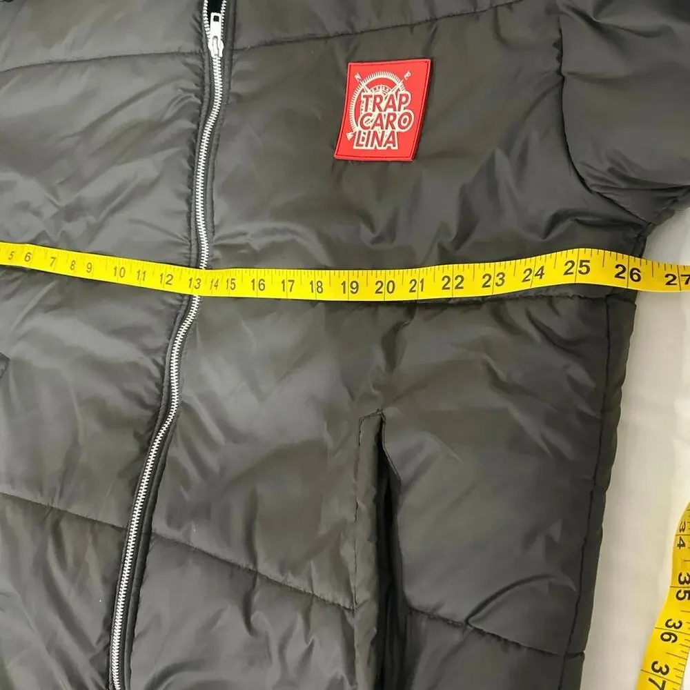 Trap Carolina Puffer coat, Mens XL very Good Condition removable Hood